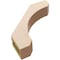 Ekena Millwork 3-inch W x 14-inch D x 14-inch H Legacy Rough Cedar Woodgrain TimberThane Knee Brace, Primed BRCUR03X14X14LECRCPR - alternate 2